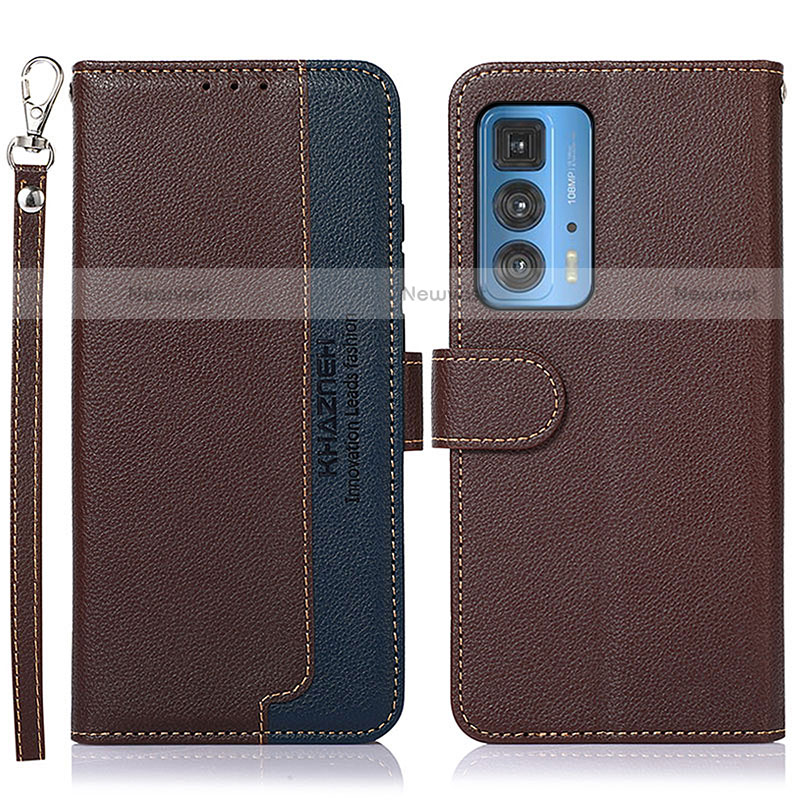 Leather Case Stands Flip Cover Holder A09D for Motorola Moto Edge 20 Pro 5G