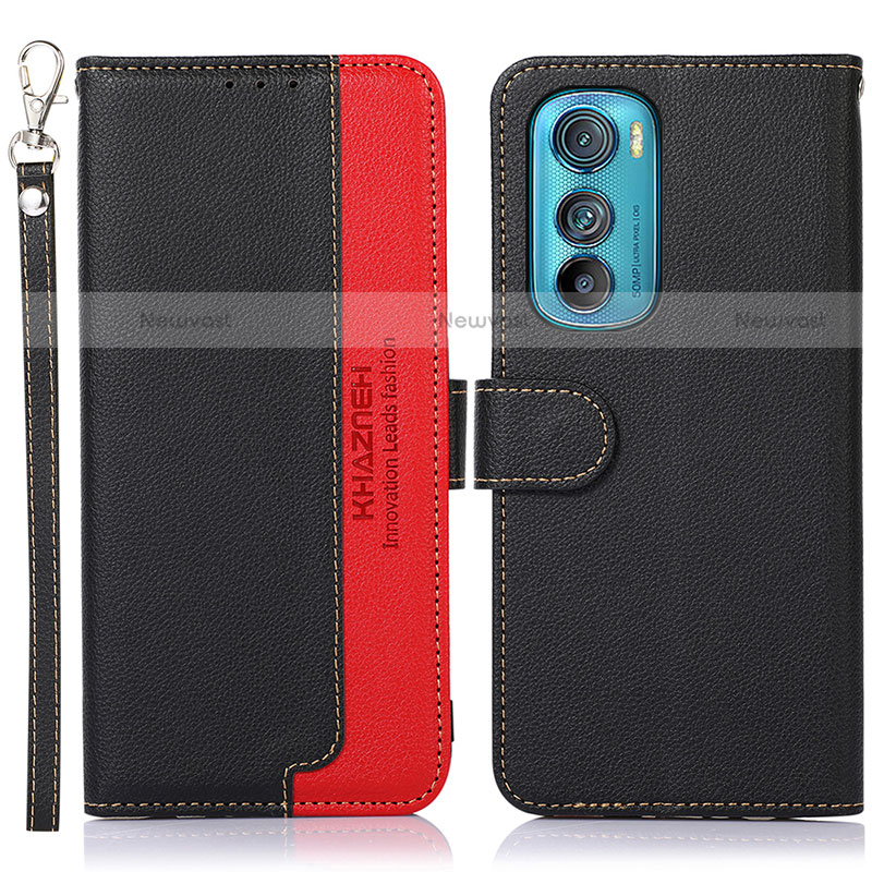 Leather Case Stands Flip Cover Holder A09D for Motorola Moto Edge 30 5G