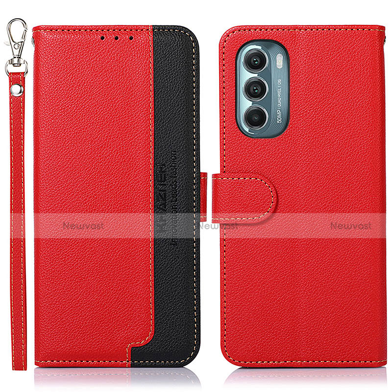 Leather Case Stands Flip Cover Holder A09D for Motorola Moto G Stylus (2022) 5G