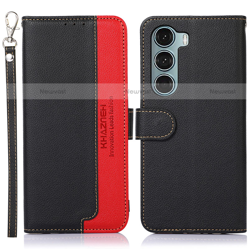 Leather Case Stands Flip Cover Holder A09D for Motorola Moto G200 5G