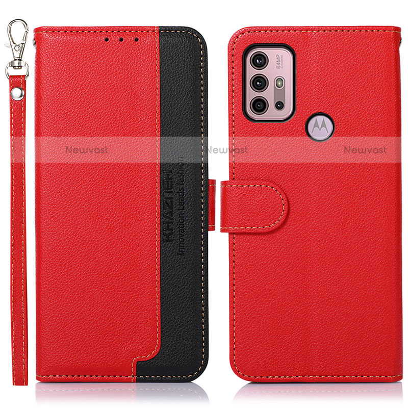Leather Case Stands Flip Cover Holder A09D for Motorola Moto G31