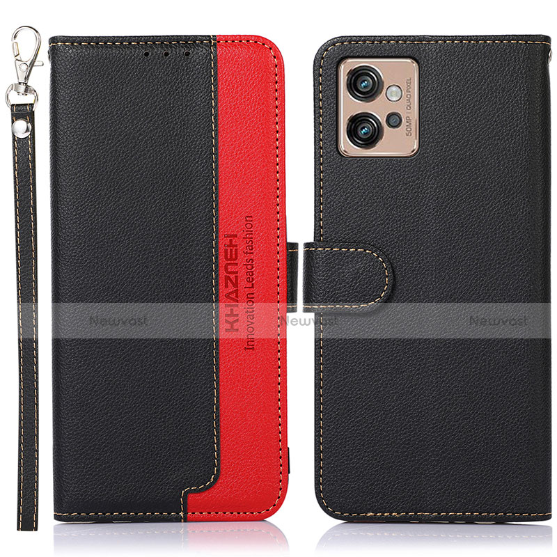 Leather Case Stands Flip Cover Holder A09D for Motorola Moto G32