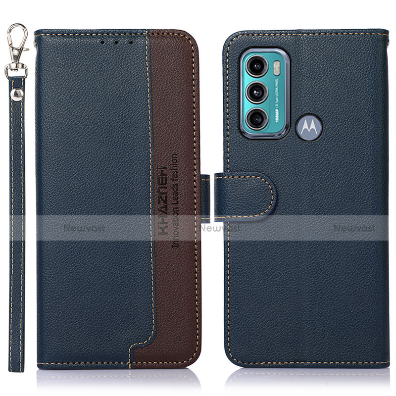 Leather Case Stands Flip Cover Holder A09D for Motorola Moto G60