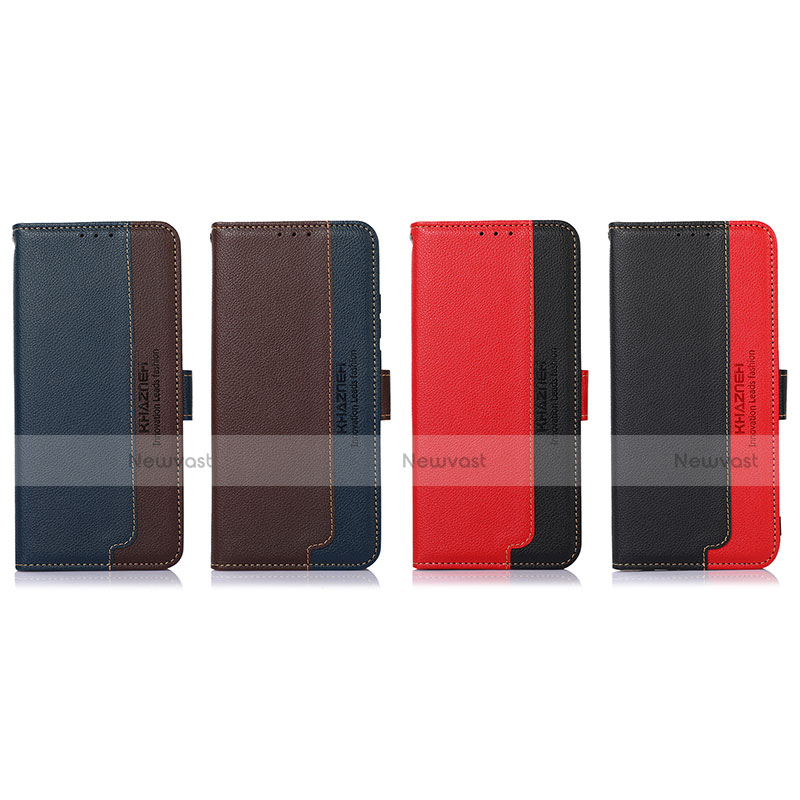 Leather Case Stands Flip Cover Holder A09D for Motorola Moto G62 5G