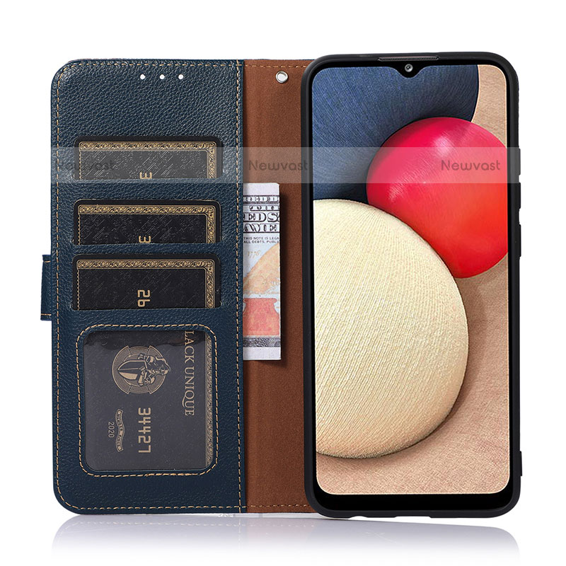 Leather Case Stands Flip Cover Holder A09D for Oppo A74 4G