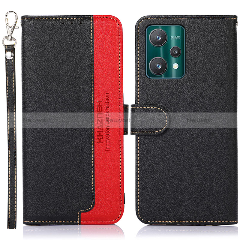 Leather Case Stands Flip Cover Holder A09D for Realme 9 5G