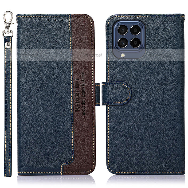 Leather Case Stands Flip Cover Holder A09D for Samsung Galaxy M53 5G