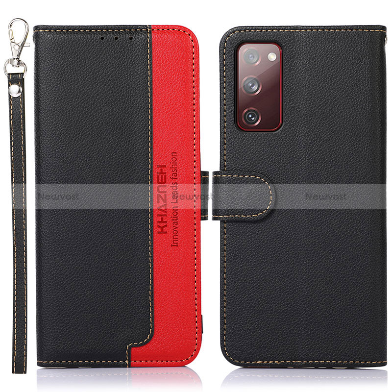 Leather Case Stands Flip Cover Holder A09D for Samsung Galaxy S20 FE (2022) 5G