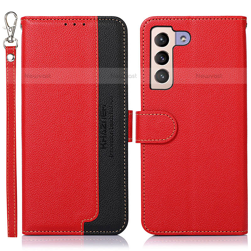 Leather Case Stands Flip Cover Holder A10D for Samsung Galaxy S21 FE 5G