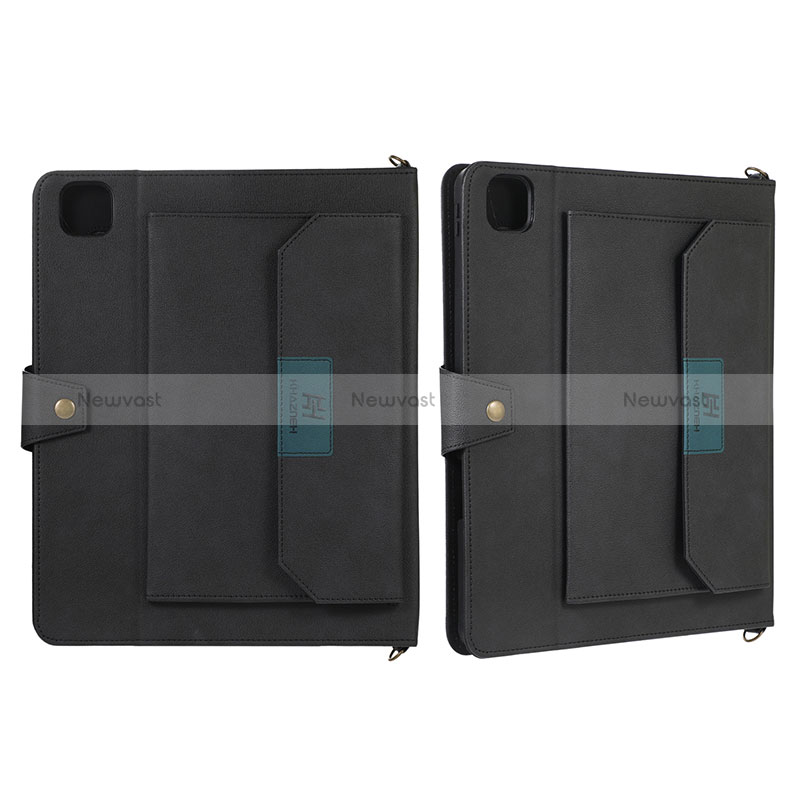 Leather Case Stands Flip Cover Holder AD1 for Apple iPad Pro 12.9 (2020)
