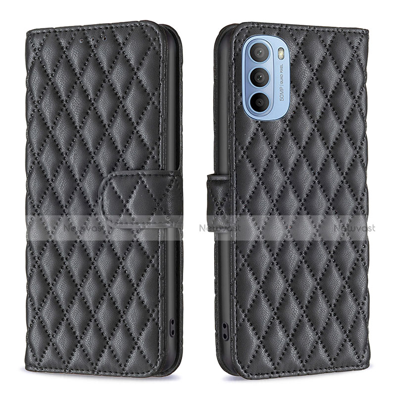 Leather Case Stands Flip Cover Holder B01F for Motorola Moto G41