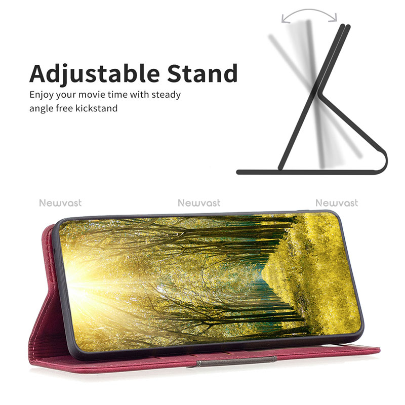 Leather Case Stands Flip Cover Holder B01F for Oppo Reno7 4G