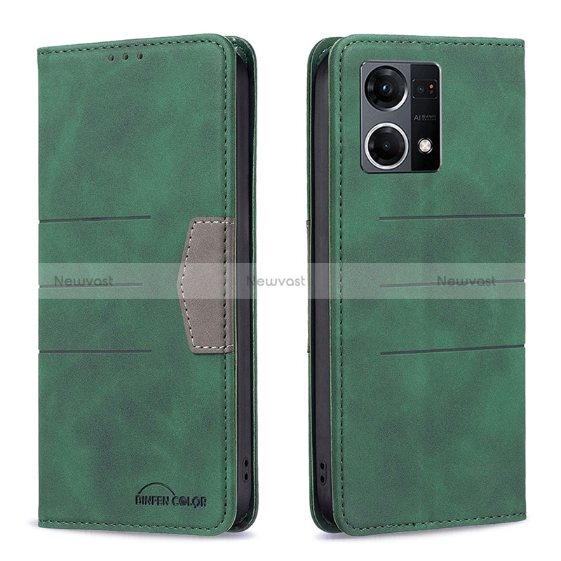 Leather Case Stands Flip Cover Holder B01F for Oppo Reno8 4G