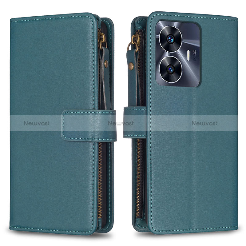 Leather Case Stands Flip Cover Holder B01F for Realme C55