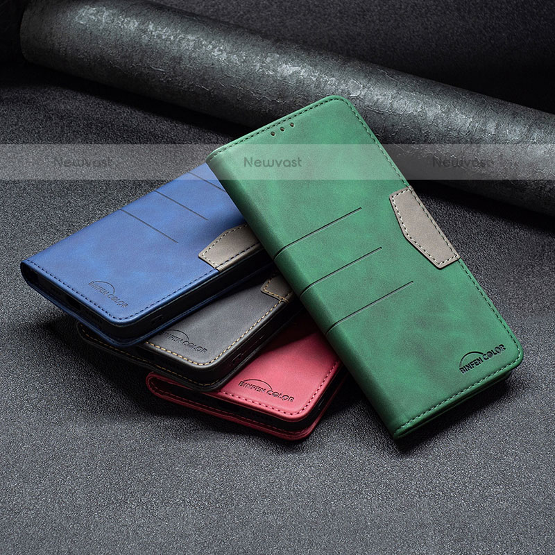 Leather Case Stands Flip Cover Holder B01F for Samsung Galaxy A12