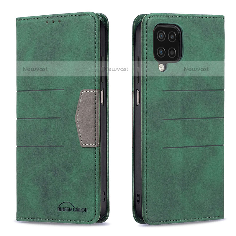 Leather Case Stands Flip Cover Holder B01F for Samsung Galaxy A12