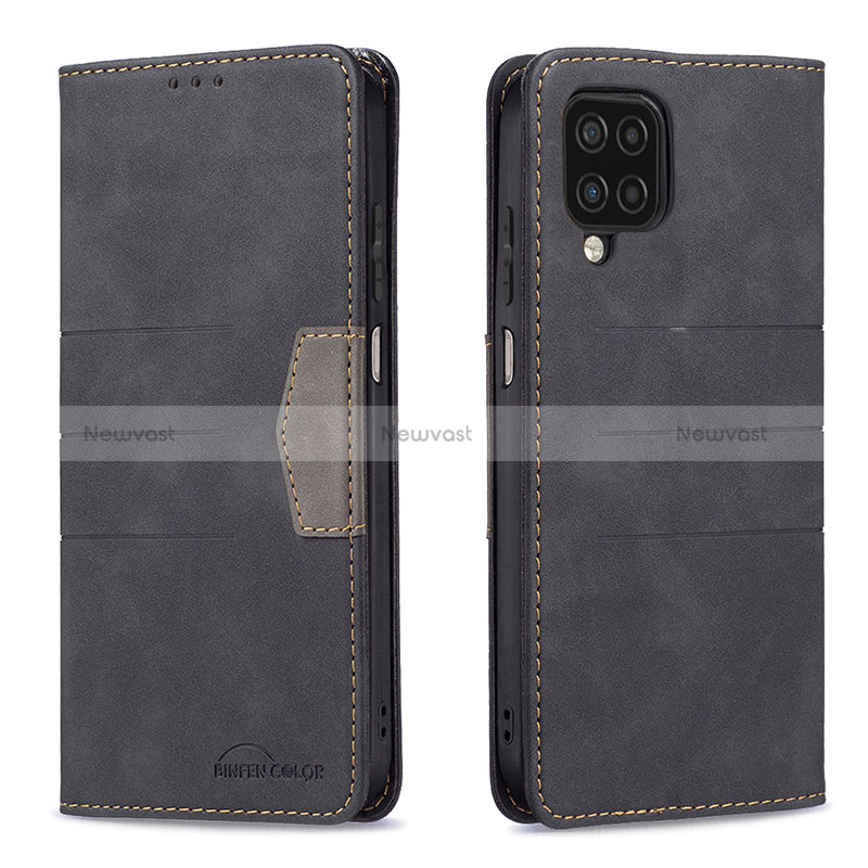 Leather Case Stands Flip Cover Holder B01F for Samsung Galaxy A12 5G