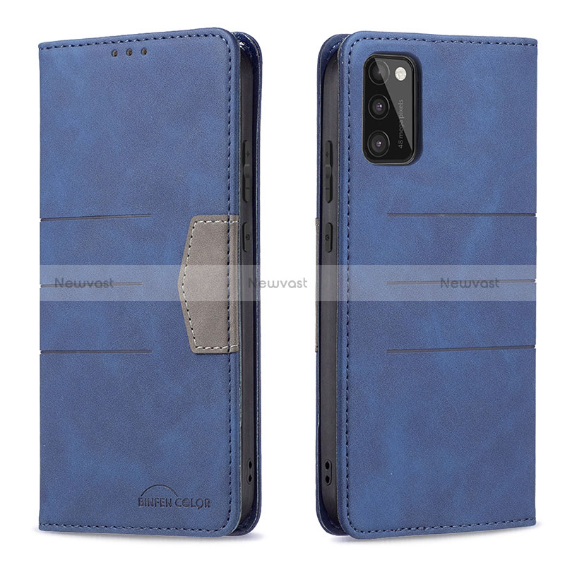 Leather Case Stands Flip Cover Holder B01F for Samsung Galaxy A41