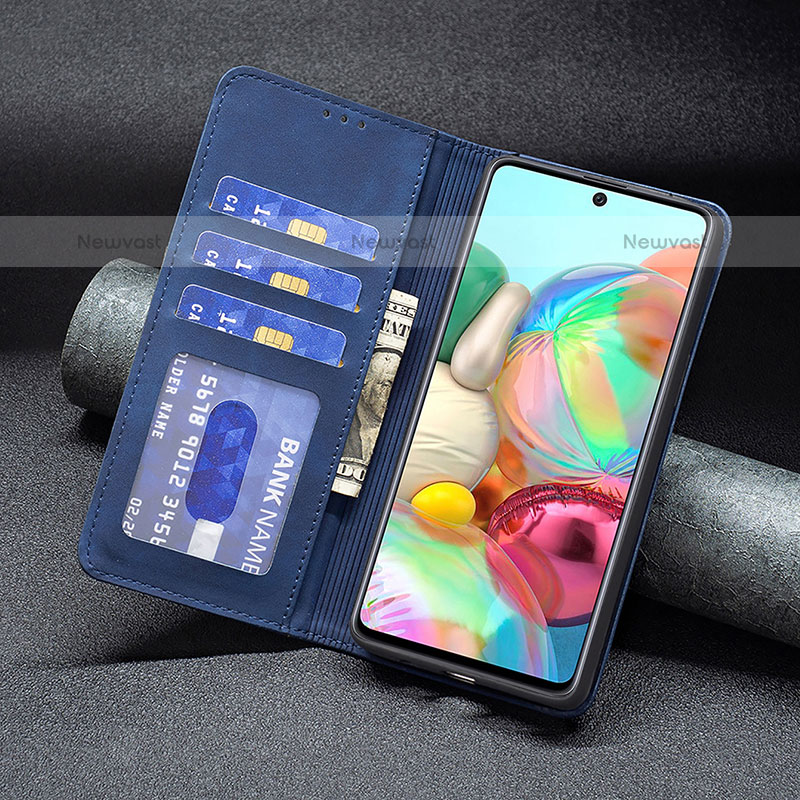 Leather Case Stands Flip Cover Holder B01F for Samsung Galaxy A71 4G A715