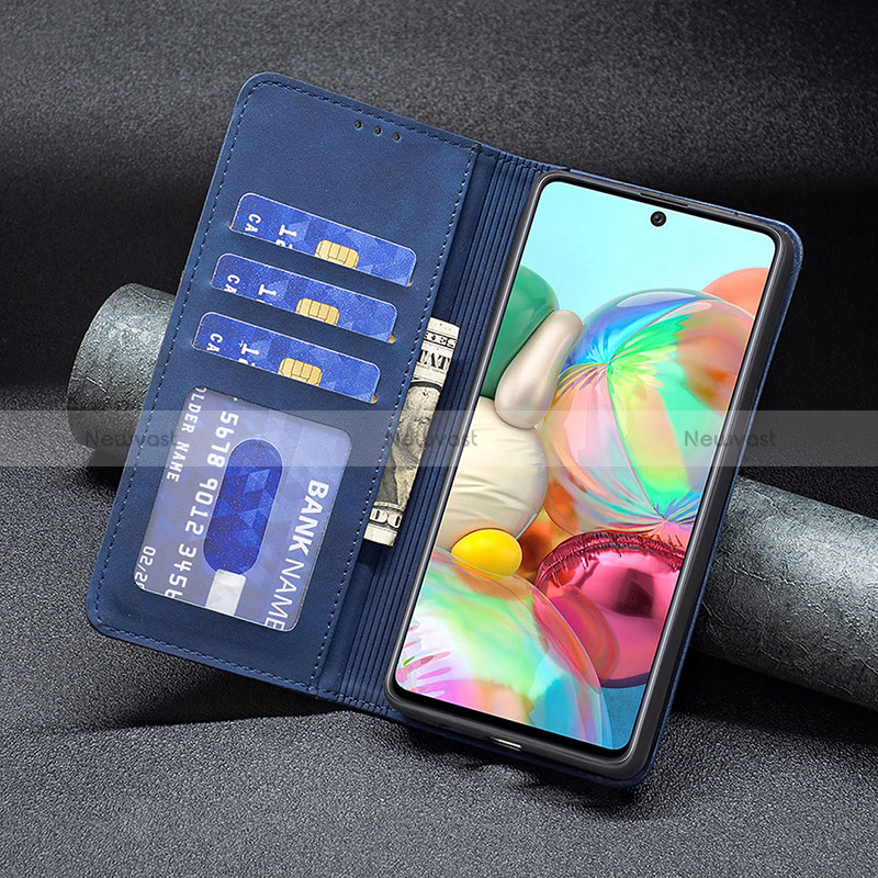 Leather Case Stands Flip Cover Holder B01F for Samsung Galaxy A71 5G