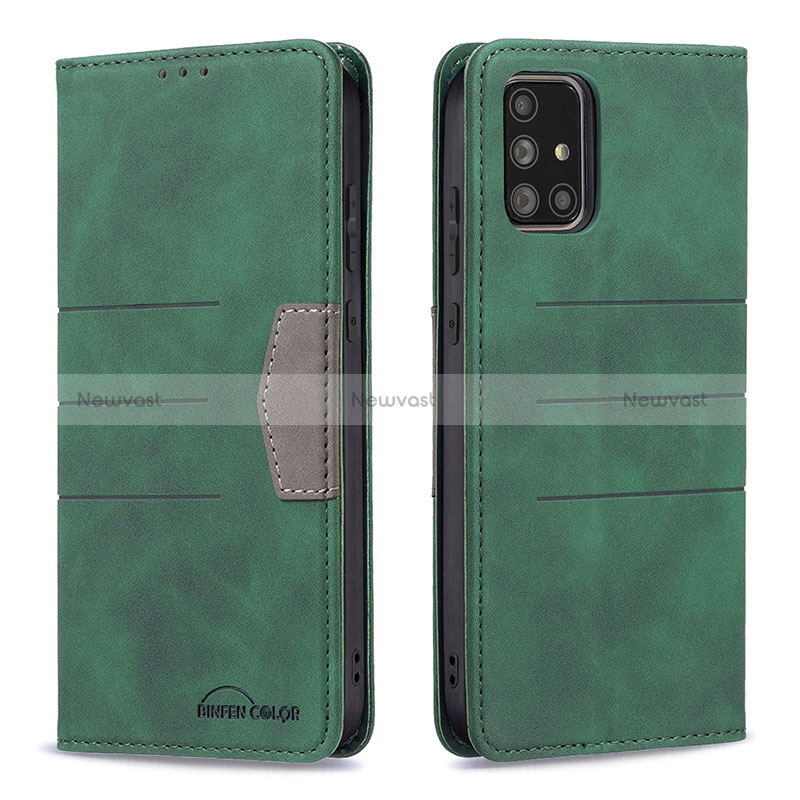 Leather Case Stands Flip Cover Holder B01F for Samsung Galaxy A71 5G