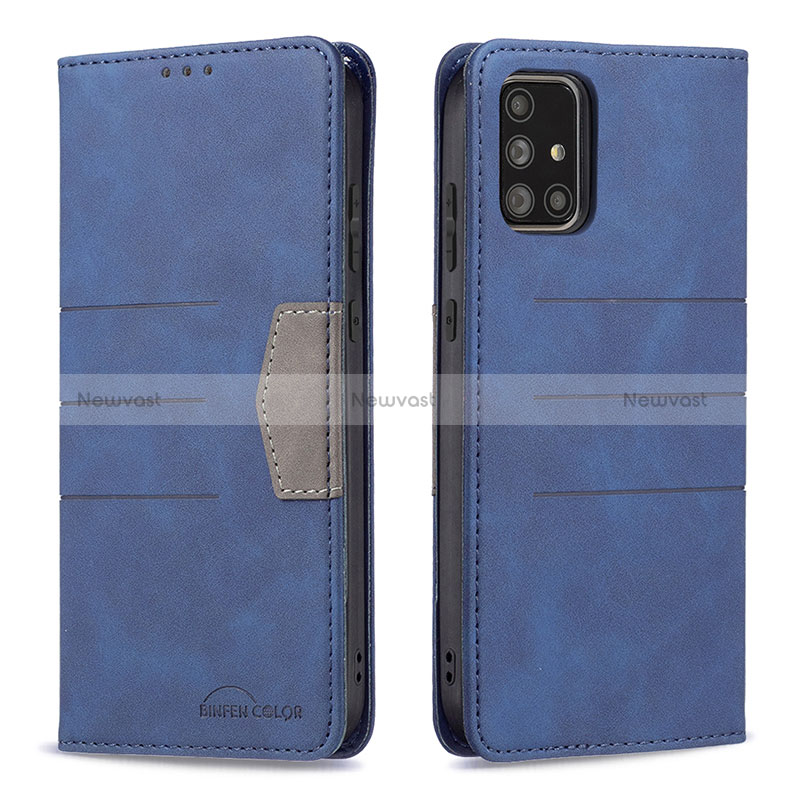 Leather Case Stands Flip Cover Holder B01F for Samsung Galaxy A71 5G