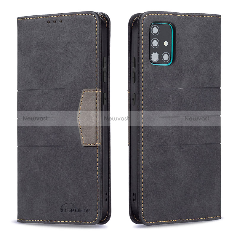 Leather Case Stands Flip Cover Holder B01F for Samsung Galaxy M40S