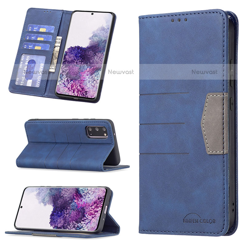 Leather Case Stands Flip Cover Holder B01F for Samsung Galaxy S20