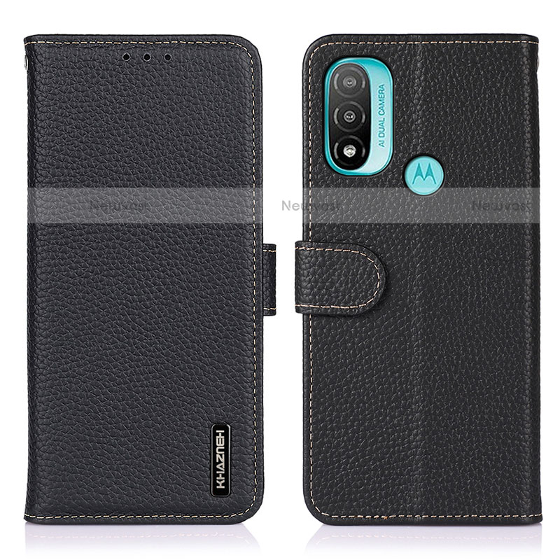 Leather Case Stands Flip Cover Holder B01H for Motorola Moto E20
