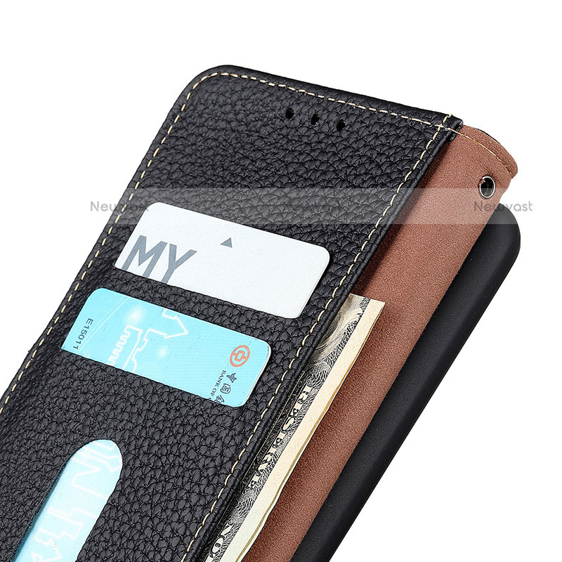 Leather Case Stands Flip Cover Holder B01H for Motorola Moto E40
