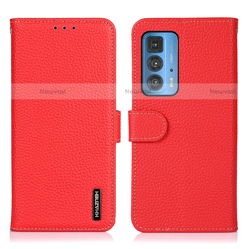 Leather Case Stands Flip Cover Holder B01H for Motorola Moto Edge 20 Pro 5G