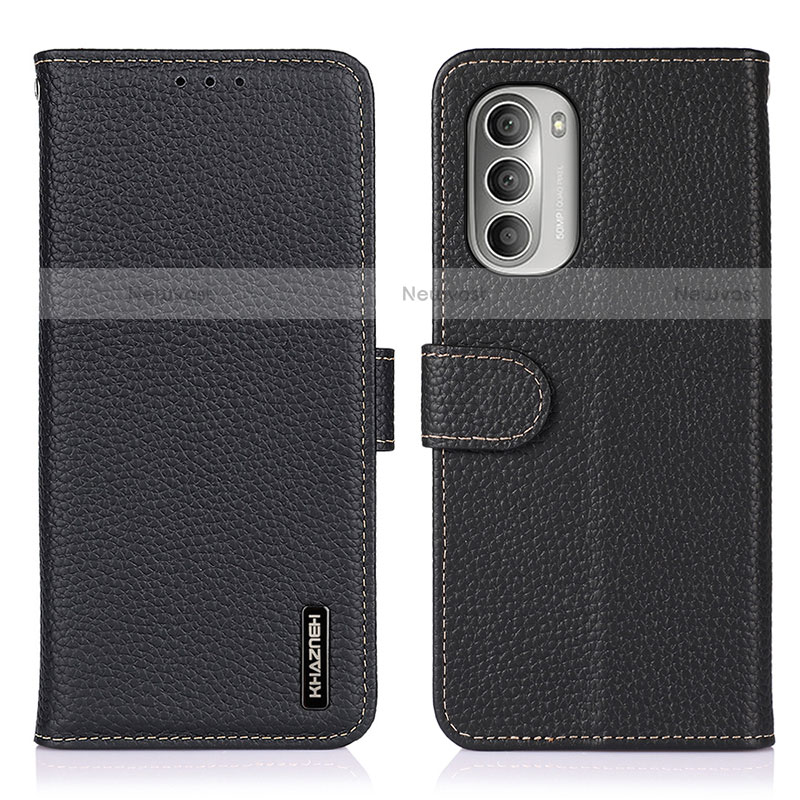 Leather Case Stands Flip Cover Holder B01H for Motorola Moto G Stylus (2022) 4G