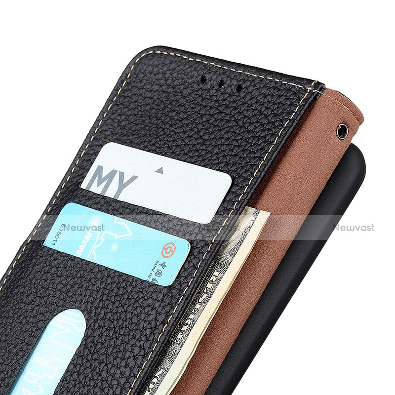 Leather Case Stands Flip Cover Holder B01H for Motorola Moto G40 Fusion