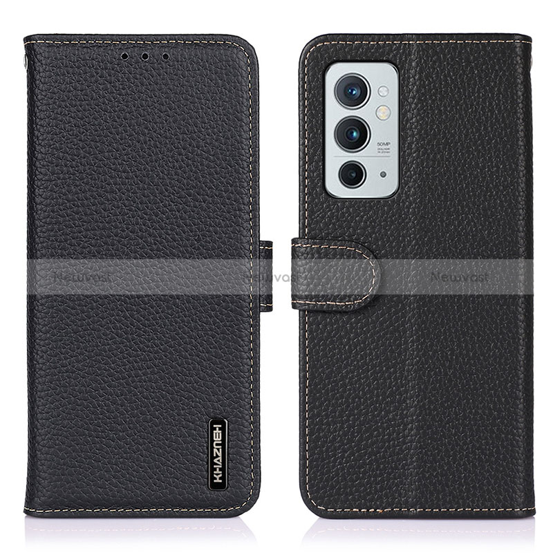 Leather Case Stands Flip Cover Holder B01H for OnePlus 9RT 5G
