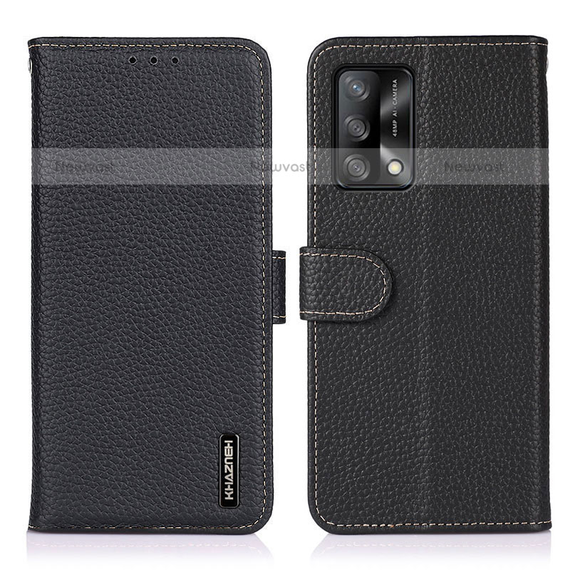 Leather Case Stands Flip Cover Holder B01H for Oppo A74 4G