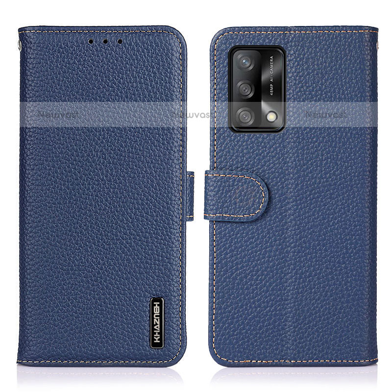 Leather Case Stands Flip Cover Holder B01H for Oppo A74 4G