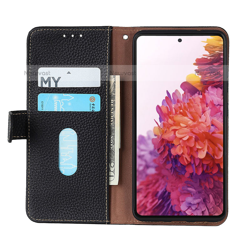 Leather Case Stands Flip Cover Holder B01H for Oppo A74 4G