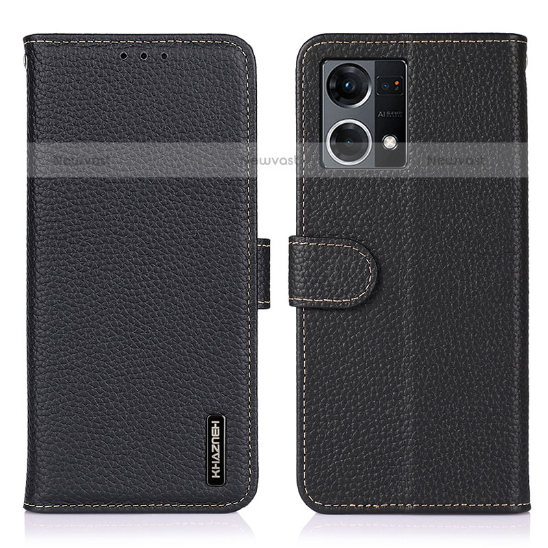 Leather Case Stands Flip Cover Holder B01H for Oppo F21 Pro 4G