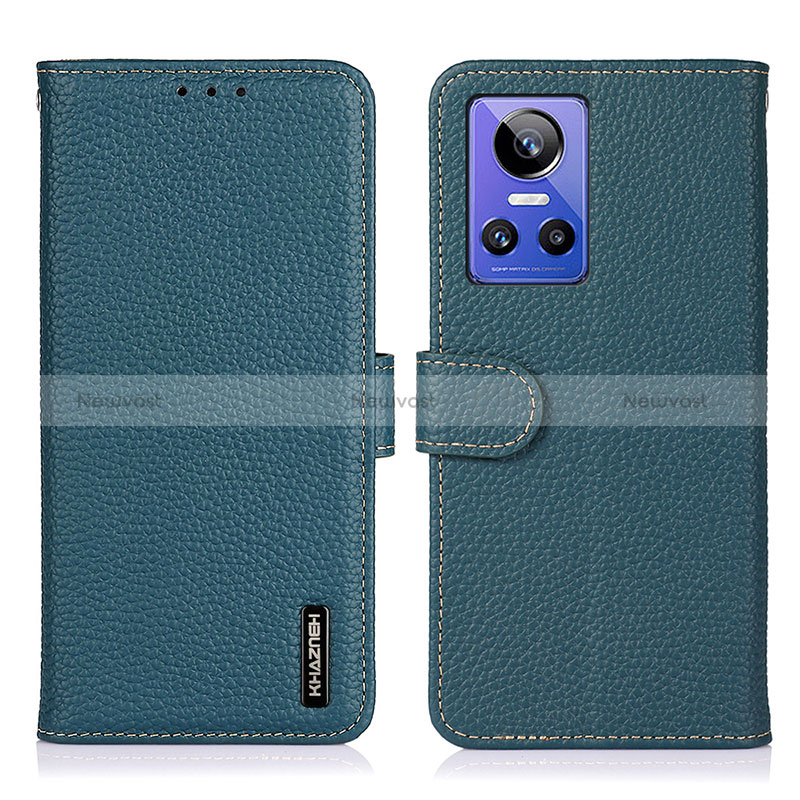 Leather Case Stands Flip Cover Holder B01H for Realme GT Neo3 5G