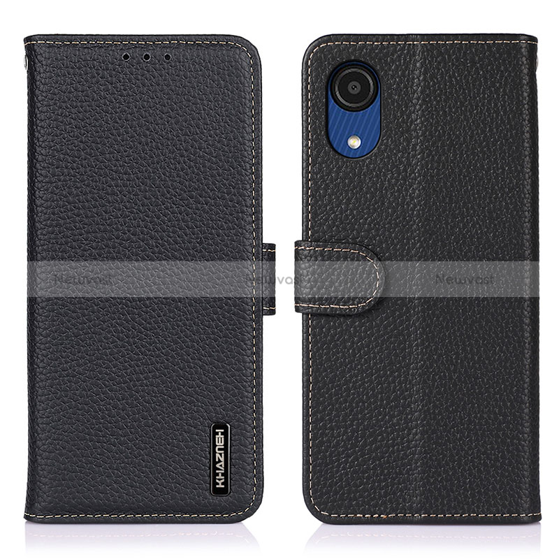 Leather Case Stands Flip Cover Holder B01H for Samsung Galaxy A03 Core
