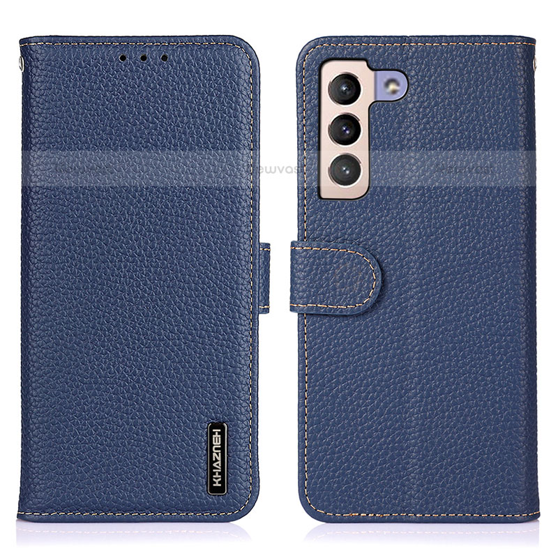 Leather Case Stands Flip Cover Holder B01H for Samsung Galaxy S23 Plus 5G Blue