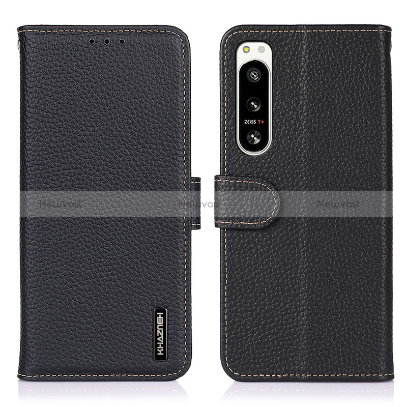 Leather Case Stands Flip Cover Holder B01H for Sony Xperia 5 IV