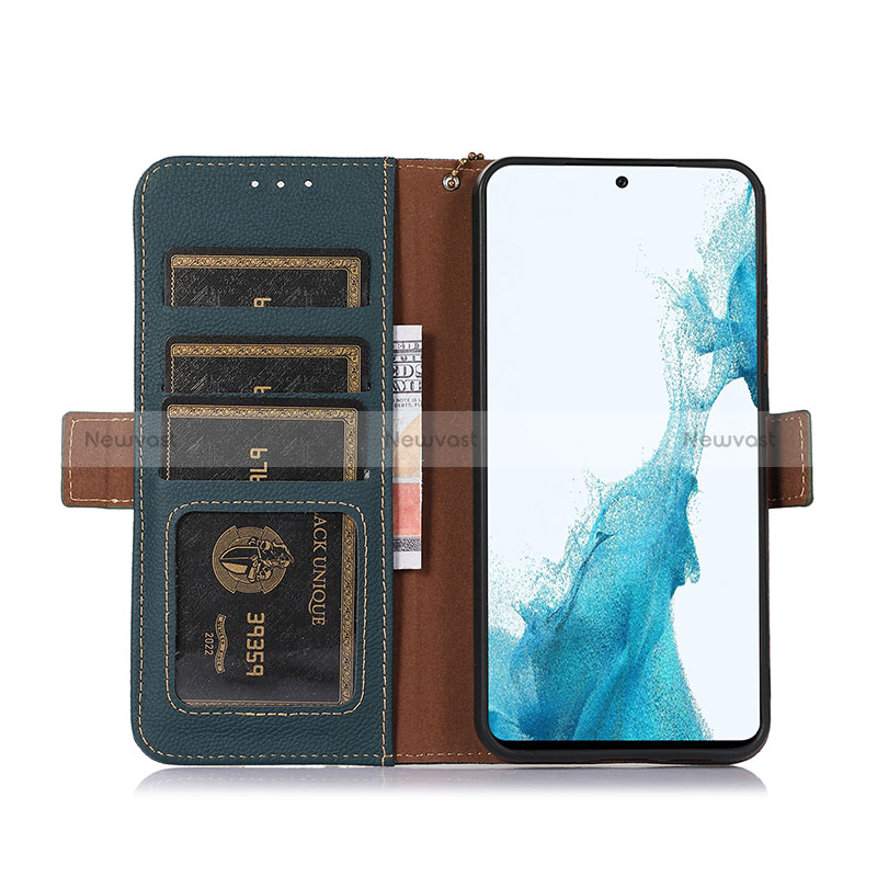 Leather Case Stands Flip Cover Holder B01H for Vivo X80 Pro 5G