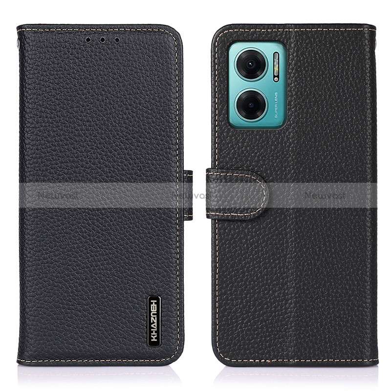 Leather Case Stands Flip Cover Holder B01H for Xiaomi Redmi 10 Prime Plus 5G
