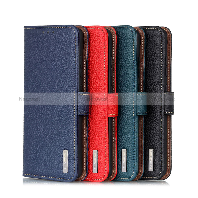 Leather Case Stands Flip Cover Holder B01H for Xiaomi Redmi 9AT