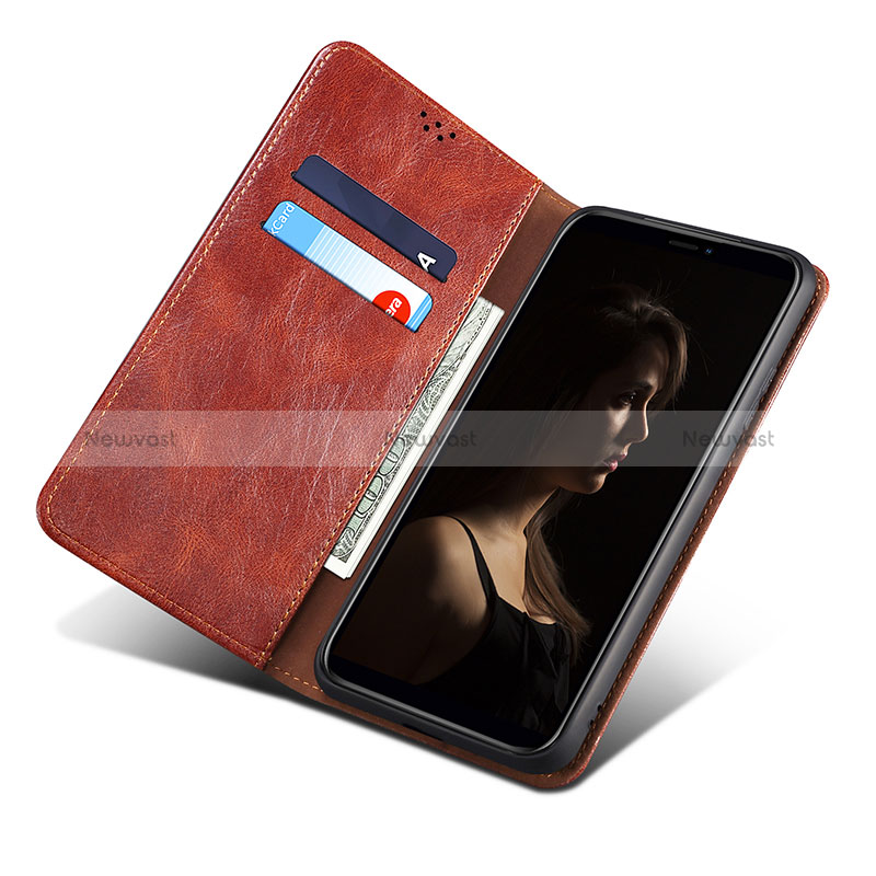 Leather Case Stands Flip Cover Holder B01S for Huawei Honor 50 SE 5G