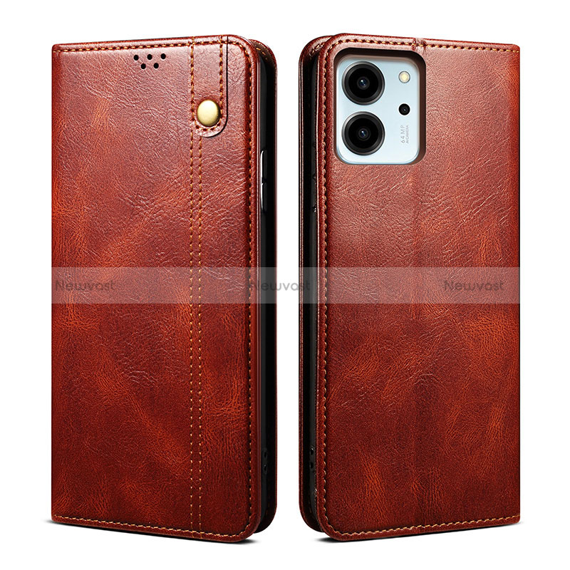 Leather Case Stands Flip Cover Holder B01S for Huawei Honor 80 SE 5G
