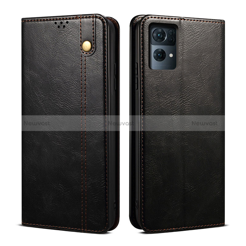 Leather Case Stands Flip Cover Holder B01S for Oppo Reno7 Pro 5G