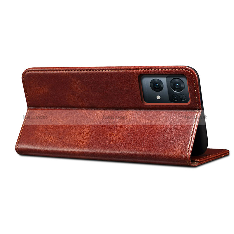 Leather Case Stands Flip Cover Holder B01S for Oppo Reno7 Pro 5G