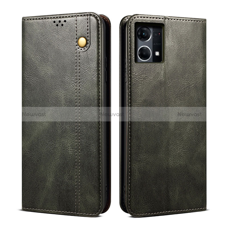 Leather Case Stands Flip Cover Holder B01S for Oppo Reno8 4G